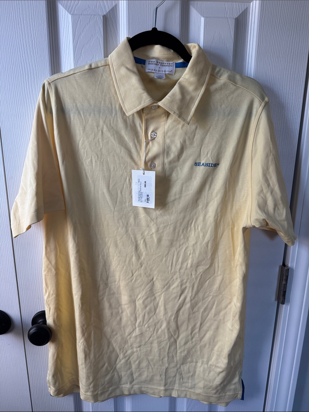 The Beaufort Bonnet Company Pale Yellow Polo Shirt from Seaside